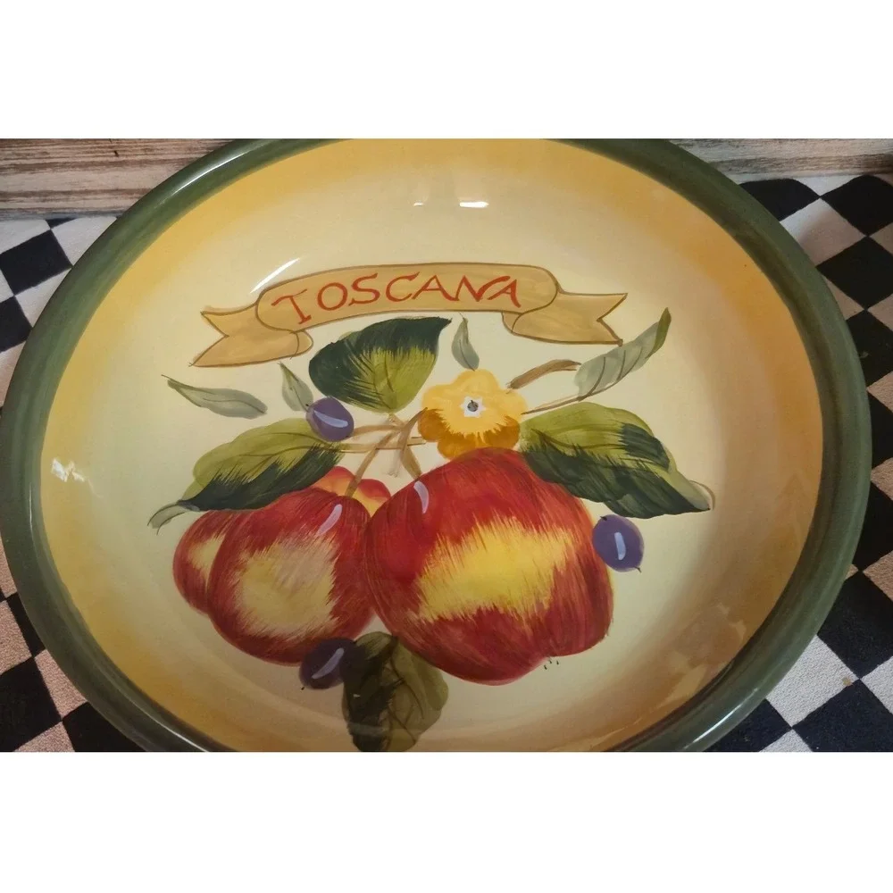 Certified International Toscana Pasta Bowls 2 Pamela Gladding Fruit Design